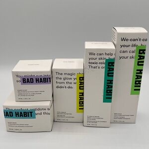 Morphe Bad Habit Skincare Set of 5 Brand New